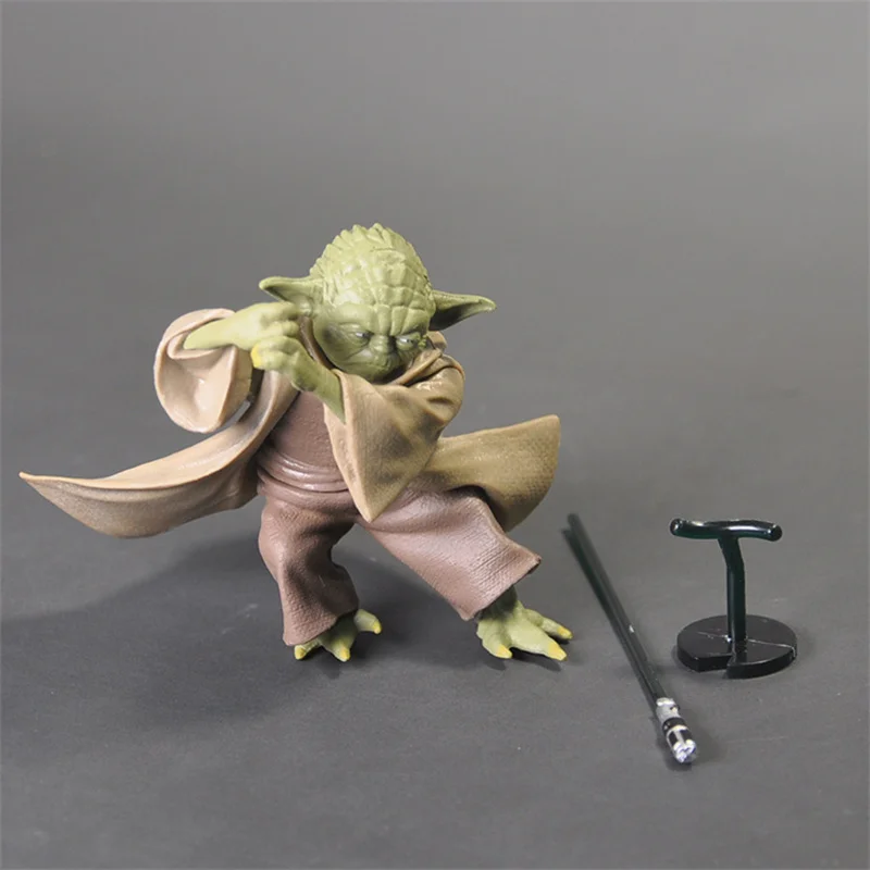 7CM Star War personaggi Master Yoda doll con spada Action Figure Star War ornamenti Anime Figure giocattoli per bambini regali