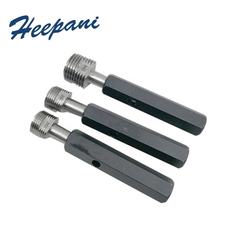 Calibre de enchufe de Paso de rosca BSPT 1/8, 3/4, 1 pulgada, 2 ''1/2, 4 medidores de enchufe de tornillo cónico redondo de alta precisión