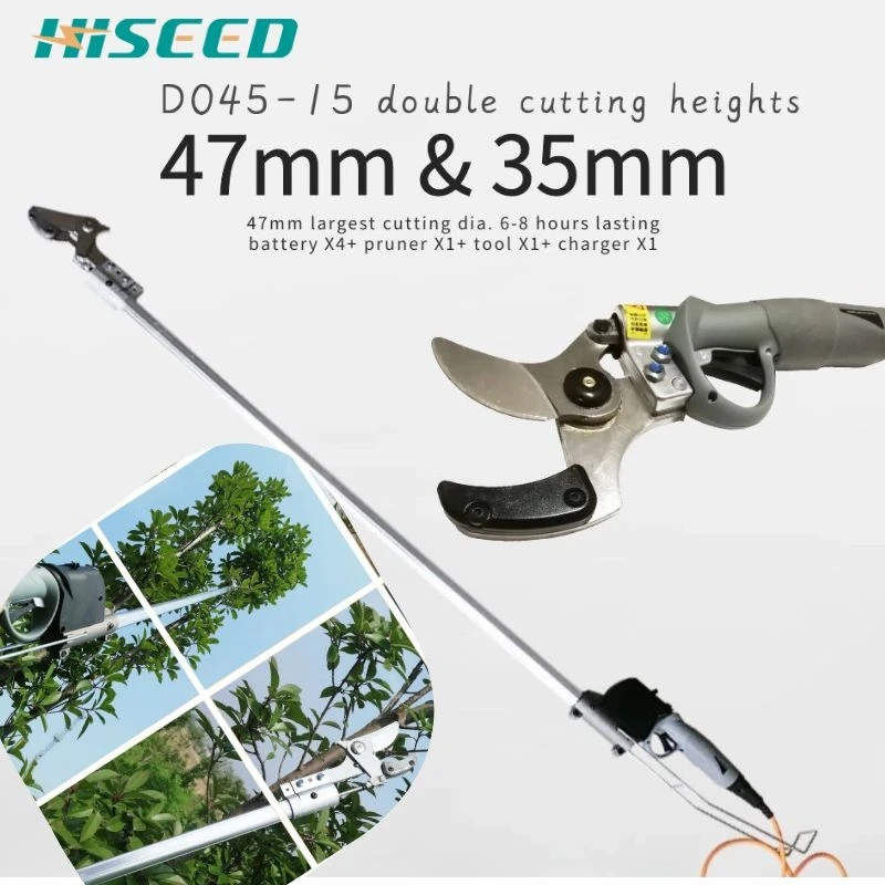 Electric Scissors Garden Battery Powered Pruner Long Handle Pruning Shears