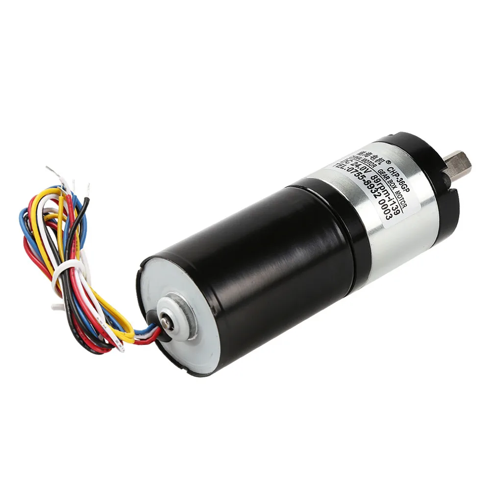 

Brushless Planetary Reducer Gear DC Motor Diameter 36mm GPBLDC3650 12V24V with Speed Encoder for Home Appliance/Robot/Printer