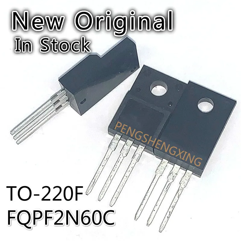 10PCS/LOT    FQPF2N60C 2N60C 2N60 TO-220F  600V 2A  New original spot hot sale