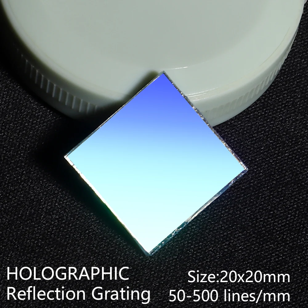 

Plane holographic reflection grating 50-500 lines/mm physical optics instrument spectrometer Spectroscopic interference 20x20mm