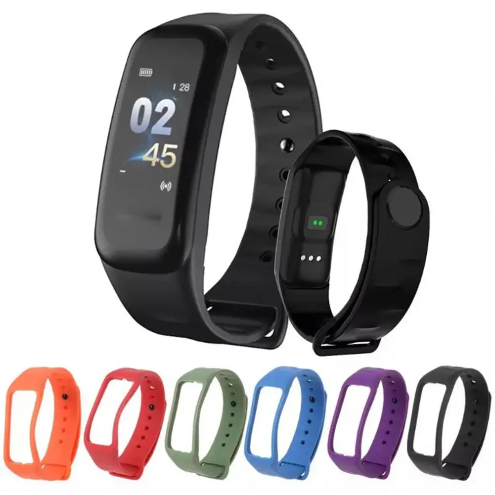 Pulseira de relógio inteligente de silicone macio, substituição de pulseira para c1 c1s c1plus