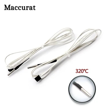1 adet 3D yazıcı parçaları HT-100K ntc termistör sıcaklık sensörü 100K Ohm NTC 3950 için kablo ile yüksek sıcaklık filament 1/2M