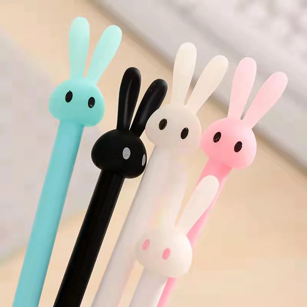 4 pz/set penna Gel cartone animato penna cancelleria Kawaii materiale scolastico penna inchiostro Gel scuola cancelleria ufficio fornitori penna regali per bambini