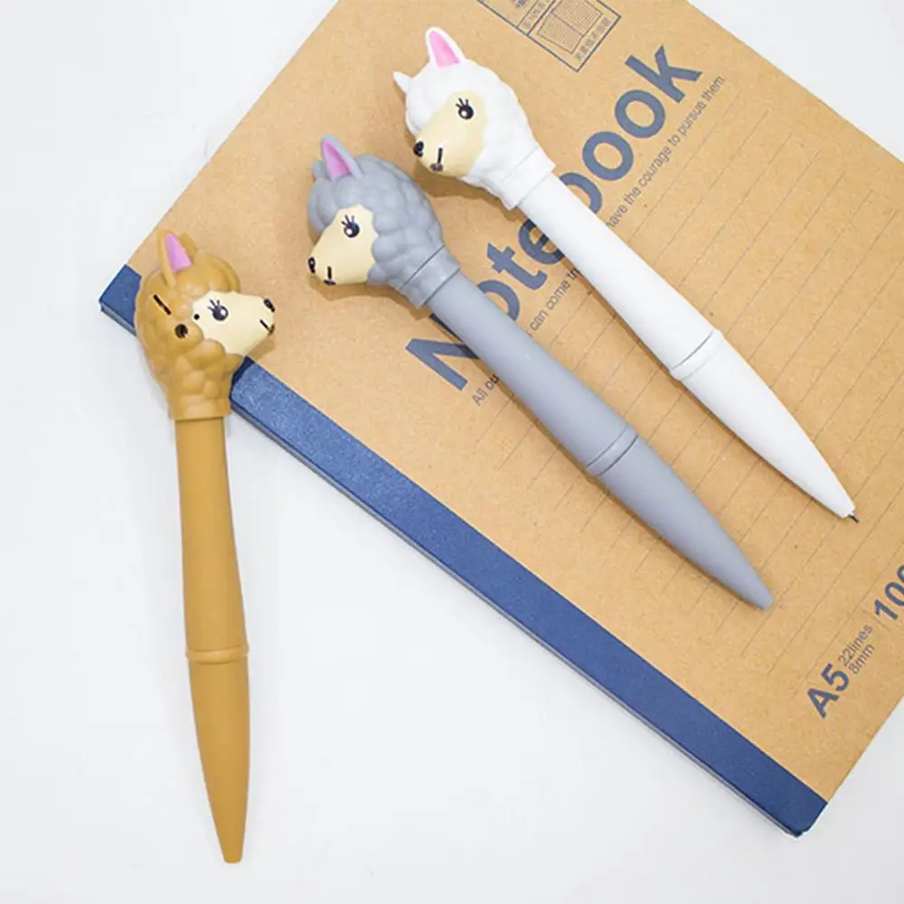 Office & School Pen Creative Alpaca Pattern Multifunctional LED Light Sound Electronic Ballpoint Pen