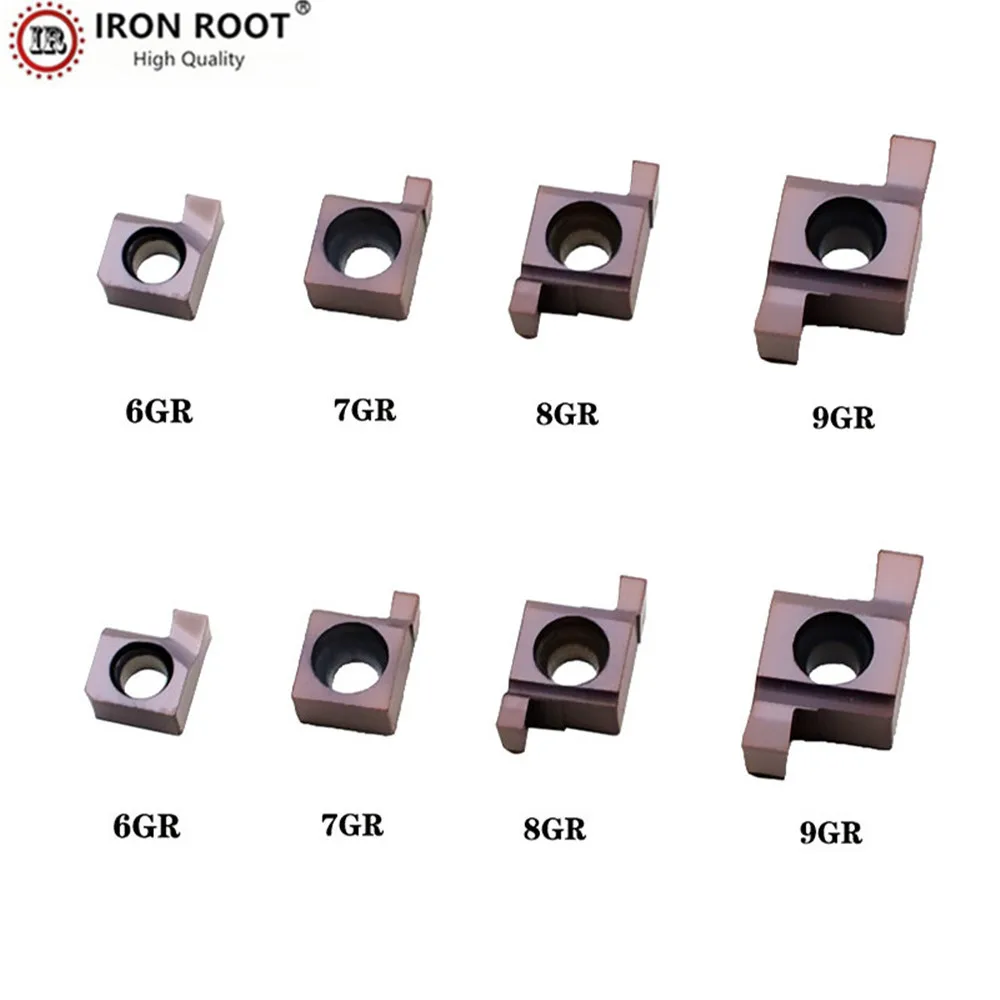 IRON ROOT,8GR 100,110,120, 130,140,150 CNC Turning Tools, Metal Grooving Carbide Inserts for SNGR/L Tool