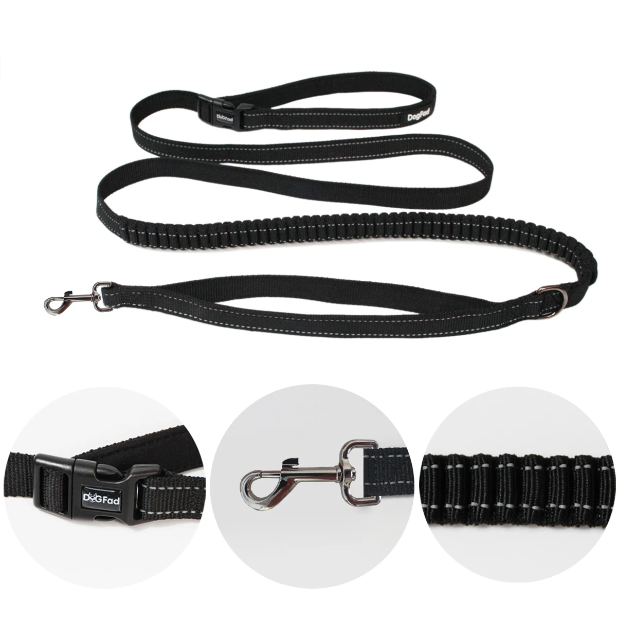 New Elastic Waist Dog Leash For Walking Running for Large Small Pet Dog Adjustable Nylon With Reflective Traction Rope