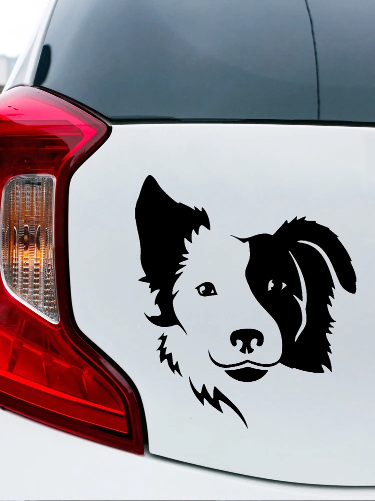 CK20430# 15x13cm Die-Cut Vinyl Decal Border Collie Car Sticker Waterproof Auto Decors on Bumper Rear Window 6