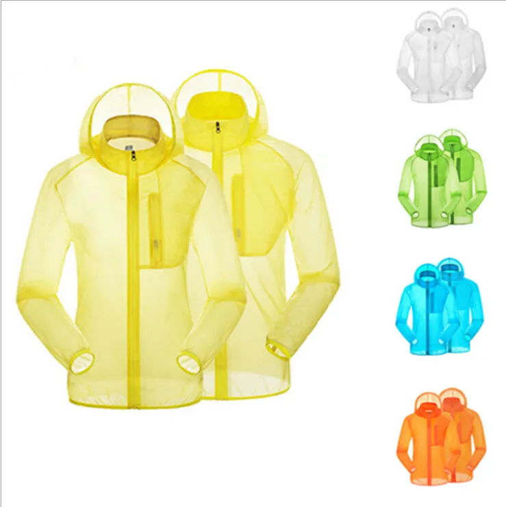 Men Women Cycling Jackets with Storage Pouch Long Sleeve Bicycle Jacket Hooded Coat Export Sports Clothing