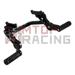 Rear Foot Peg Mount Bracket Footrest Pedals Set For Kawasaki Ninja ZX-6R ZX6R 2009 2010 2011 2012 2013 2014 2015 2016 2017 2018