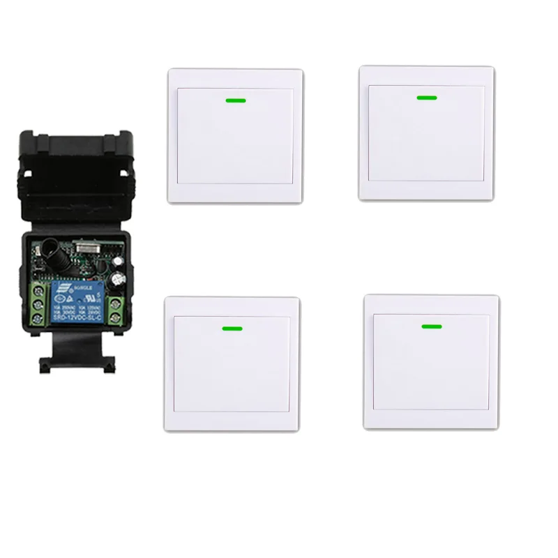 DC 12 В 24 v1CH мини беспроводной пульт дистанционного управления 1 шт. 35 мм * 32 мм * 17 мм приемник и передатчик настенный переключатель