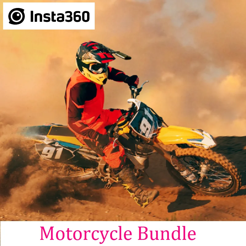 Insta360 Motorcycle Mount Bundle For X4 X3 / ONE X2 / ONE R / ONE X Action Camera Professional Sports Accessories