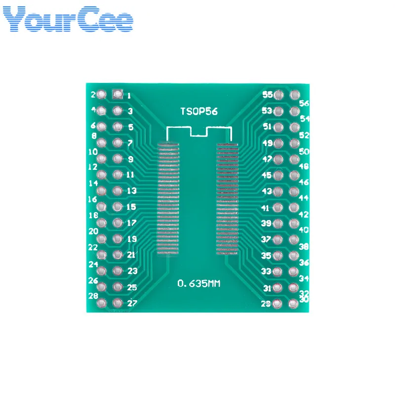 5pcs TSOPII TSSOP56 SOP56 Converter Board Patch to DIP 0.635mm 0.8mm Spacing Adapter Plate