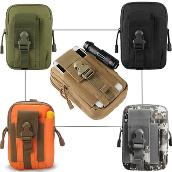 Pochette tactique Molle, ceinture tactique, sac de taille pour Sport de plein air, sac de téléphone étanche pour hommes, décontracté, poche pour outils EDC, sac banane de chasse