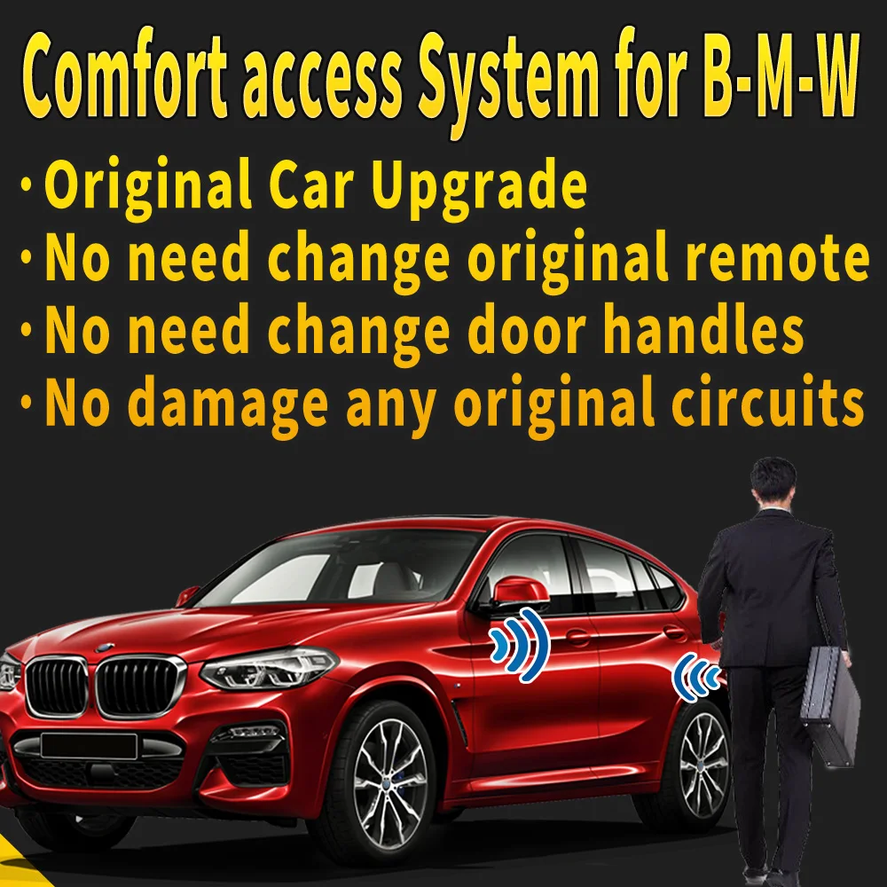 Smart keyless go comfort access for BMW all F and G chassis 1 2 3 4 5 6 i3 X1 X2 X3 X4 X5 X6  MINI,auto lock unlock close window