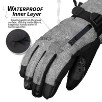 COPOZZ Ski Gloves Waterproof Gloves with Touchscreen Function Thermal Snowboard Gloves Warm Motorcycle Snow Gloves Men Women - Image 2