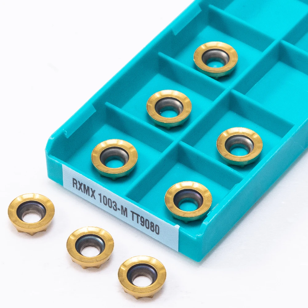 CNC Machine Insert RXMX1003 M TT9080 Hardness Aluminum Carbide Blade RXMX 1003 Milling Cutter Lathe Metal Turning Tool 10PCS