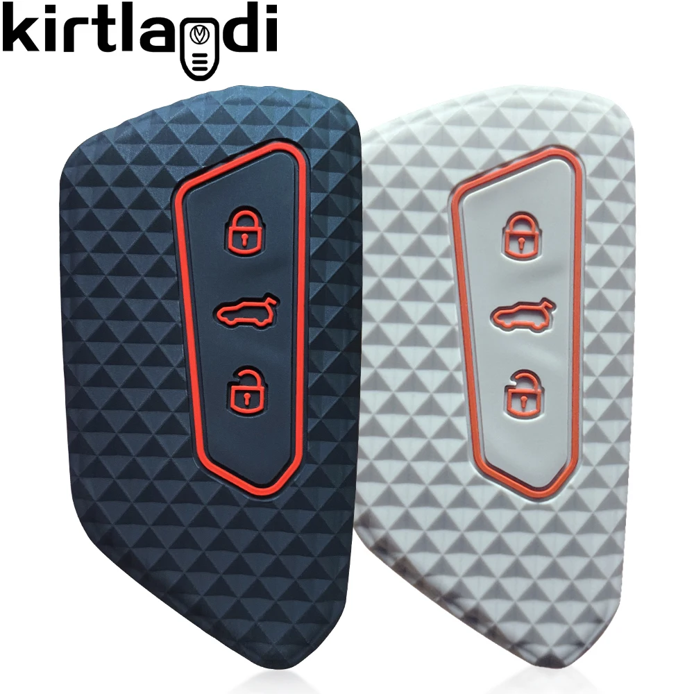 Silicone Remote Case Key Cover For Skoda Octavia 4 A8 MK8 For Seat Leon Fr Mk4 Cupra Formentor 2023 accesorios For VW Golf 8 ID4