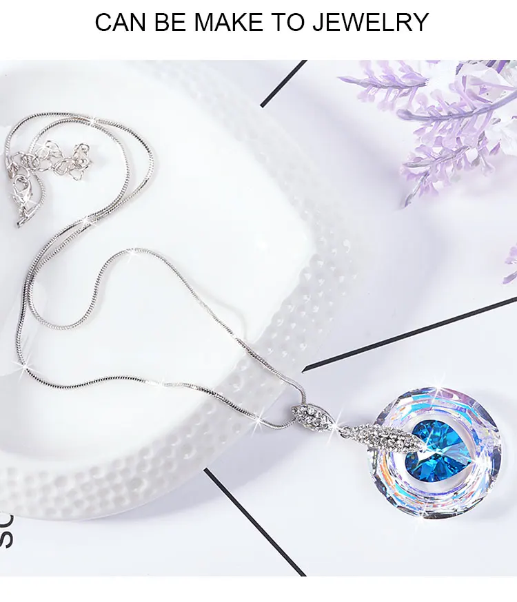 14/30 mm Kristallperlen, AB-Farbe, Glas, ringförmige Ringperlen für Schmuckherstellung, DIY-Schmuckperlen, Halsketten, Ohrringe, Zubehör – Detail 9
