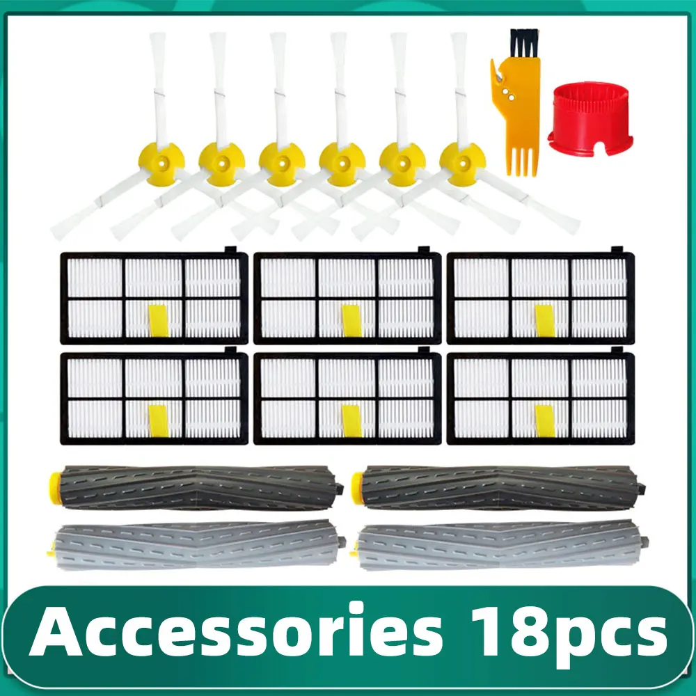 Passend für irobot roomba 800 900 serie 860 880 890 960 965 981 980 hepa filter hauptseite bürsten teil roboter staubsauger zubehör