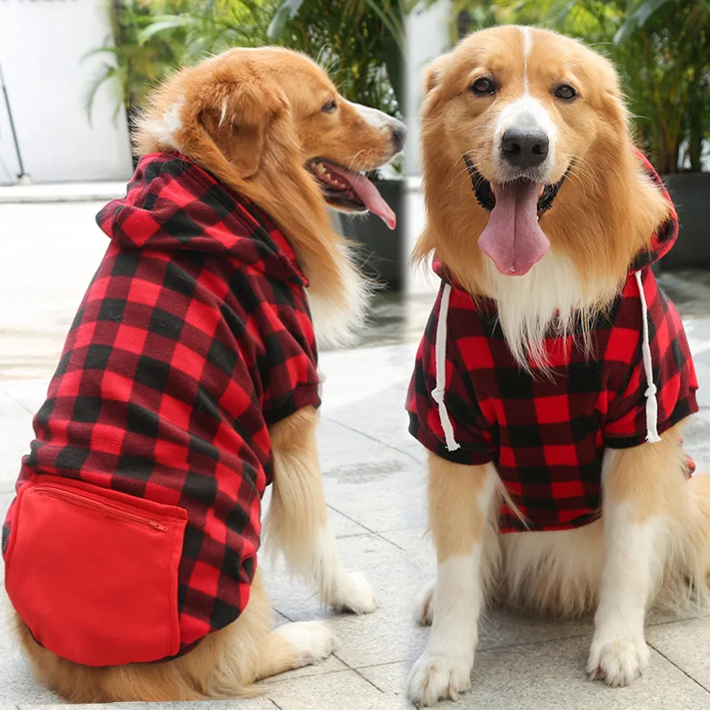 Wintermantel für Hunde, Haustierjacke, karierte Wendeweste, Hundekleidung für kaltes Wetter, Haustierbekleidung für kleine, mittelgroße und große Hunde – Detail 8