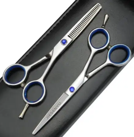 Japan 440c4 inch / 5 inch / 5.5 inch black hairdressing scissors hair barber Cutting scissors hairdressing professional scissors
