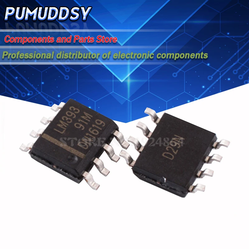 100PCS LM393 LM393DR SOP-8 The new quality is very good work 100% of the IC chip