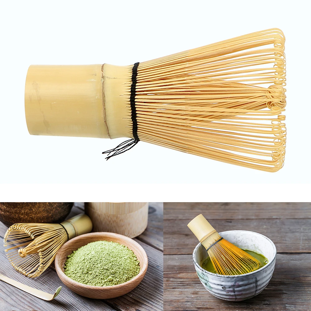 Küchenzubehör, Teebürste, 100 Matcha, grüner Tee, Pulver, Schneebesen, Teegeschirr, japanische Zeremonie, Bambus-Chasen-Teegereedzeug