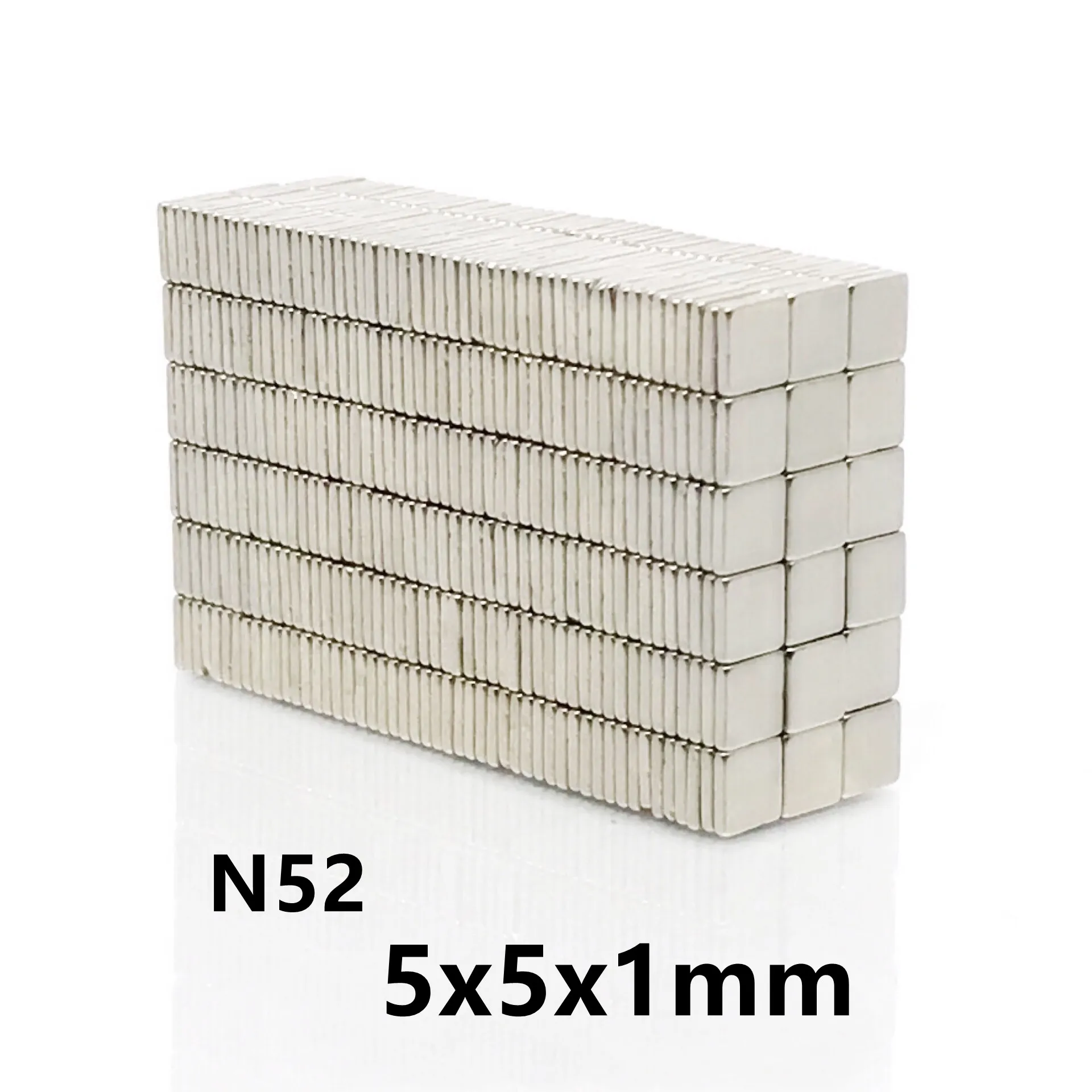 N52 10/20/50/100 pz magnete 5x5x1 forte quadrato NdFeB magnete terre Rare 5*5*1 magneti al neodimio 5x5x1mm