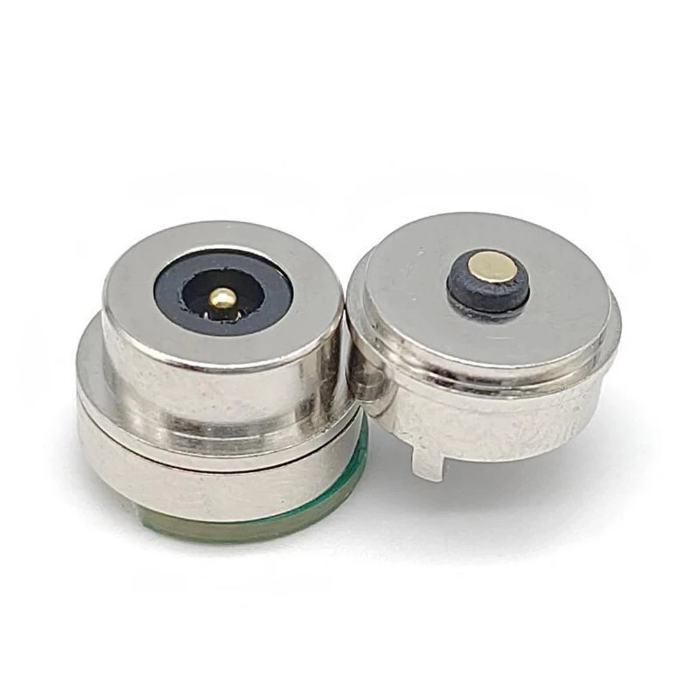 1 pares mini forma circular 8.5mm diâmetro conector magnético pogo pino fêmea macho 1 polo 3a led inteligente carga de energia eletrônica