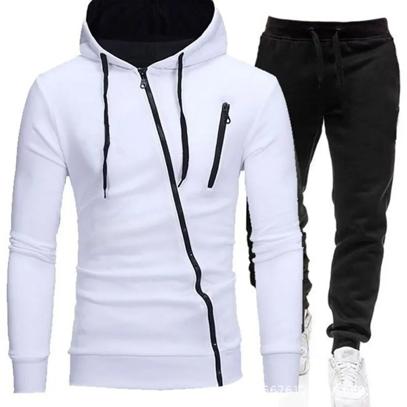 

2022 New Men's Casual Sweatshirts Suit Spring and Autumn Men's Zipper Hoodies and Sportpants Suit Daily and sportwear for Male