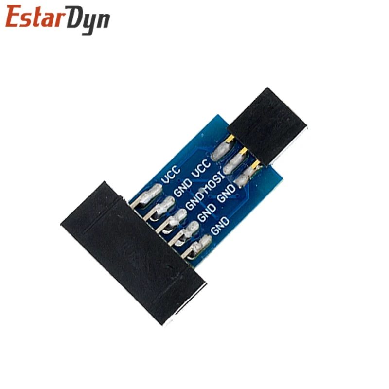 USBASP USBISP AVR Programmer USB ISP USB ASP ATMEGA8 ATMEGA128 Support Win7 64K 10Pin To 6 Pin Adapter Board