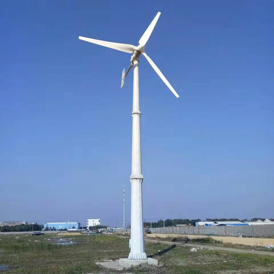 20KW 220V/380V Horizontal Wind Turbine Power Generator Wind Mill Yawing For Home Use, For Grid Tie / Off-Grid Use