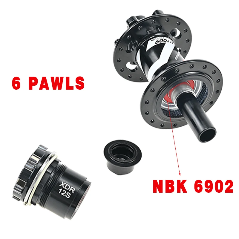 محور فرامل قرصية للدراجة الجبلية القوسية ، MT009 Sram XDR ، 32 فتحة ، 6 مسامير قرصية ، 4 محامل محكمة الغلق ، HG 8 ، 9 ، 10 ، 11 ، 12 فولت #4