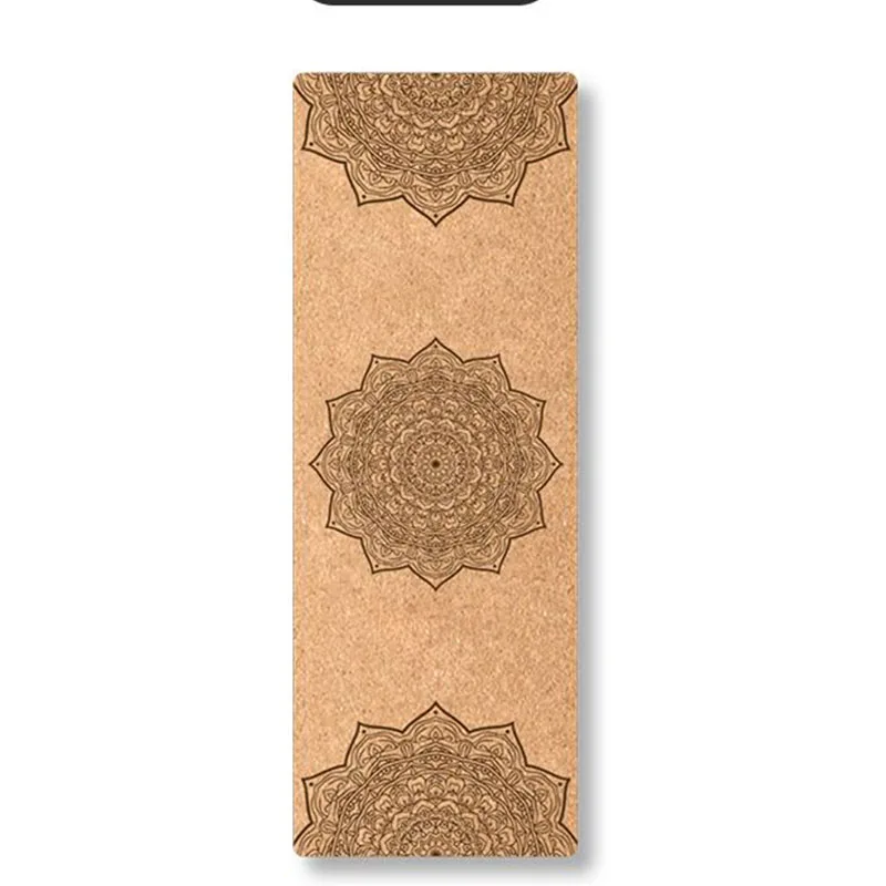 72x24 Inch 5mm Thickness Eco Friendly TPE Natural Cork Fitness Cushion Workshop Rugs Yoga Mat  Customized