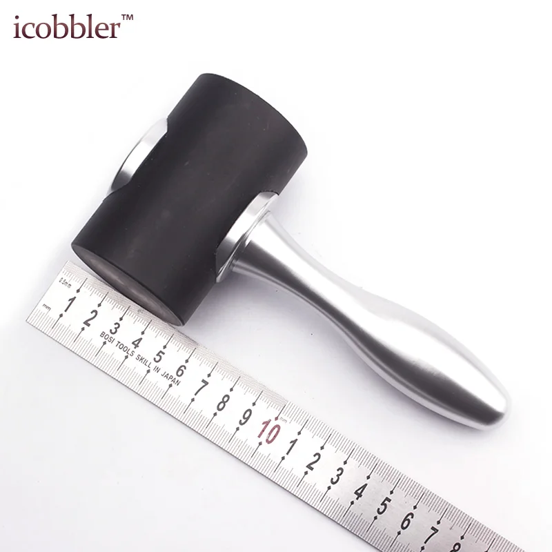DIY Leathercraft Hammer Nylon Hammer Leather Carving Mallet Wood Handle for DIY Stamping for Leather Craft Nylon Beat