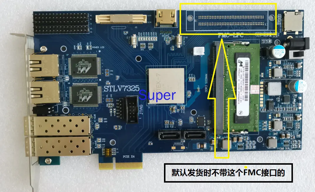 Xilinx Fpga Development Board Xilinx Pcie Development Board Kintex7 XC7K325T 10G Fiber