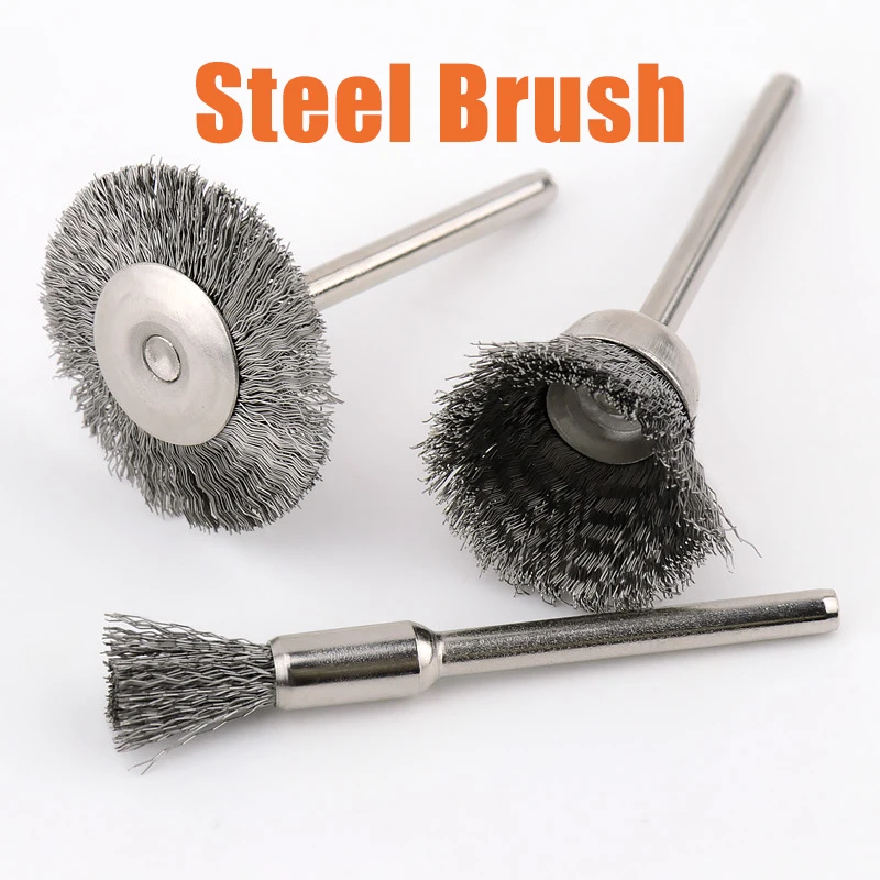 9pcs/set Steel Brush Wire Wheel Brushes Die Grinder  Rotary Electric Tool for The Engraver Polishing  Cleaning Derusting Tool