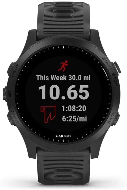 Forerunner-reloj inteligente deportivo para correr, dispositivo resistente al agua hasta 5atm, con GPS, monitor de ritmo cardíaco, 945