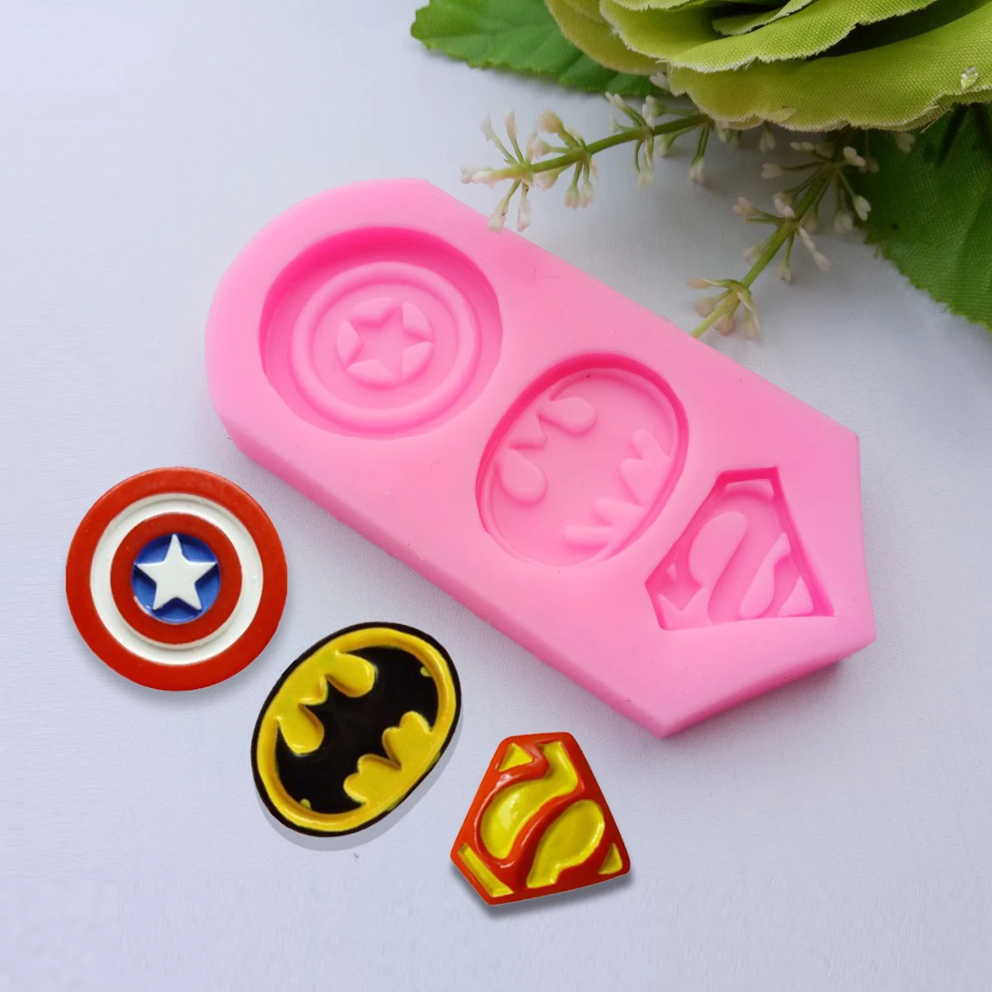 Cartoon Hero Silicone Candy Craft Moulds Resin Tools Cupcake Baking Moulds Fondant Cake Decorating Tools