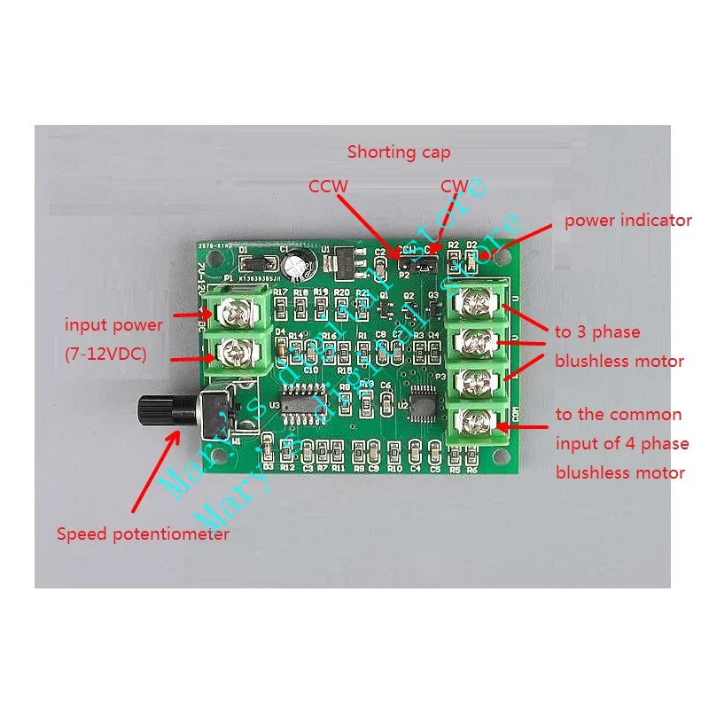 2312A 2312S 2312 Brushless DC Motor Test Board Speed Control Board Optical Drive Hard Disk Motor Controller