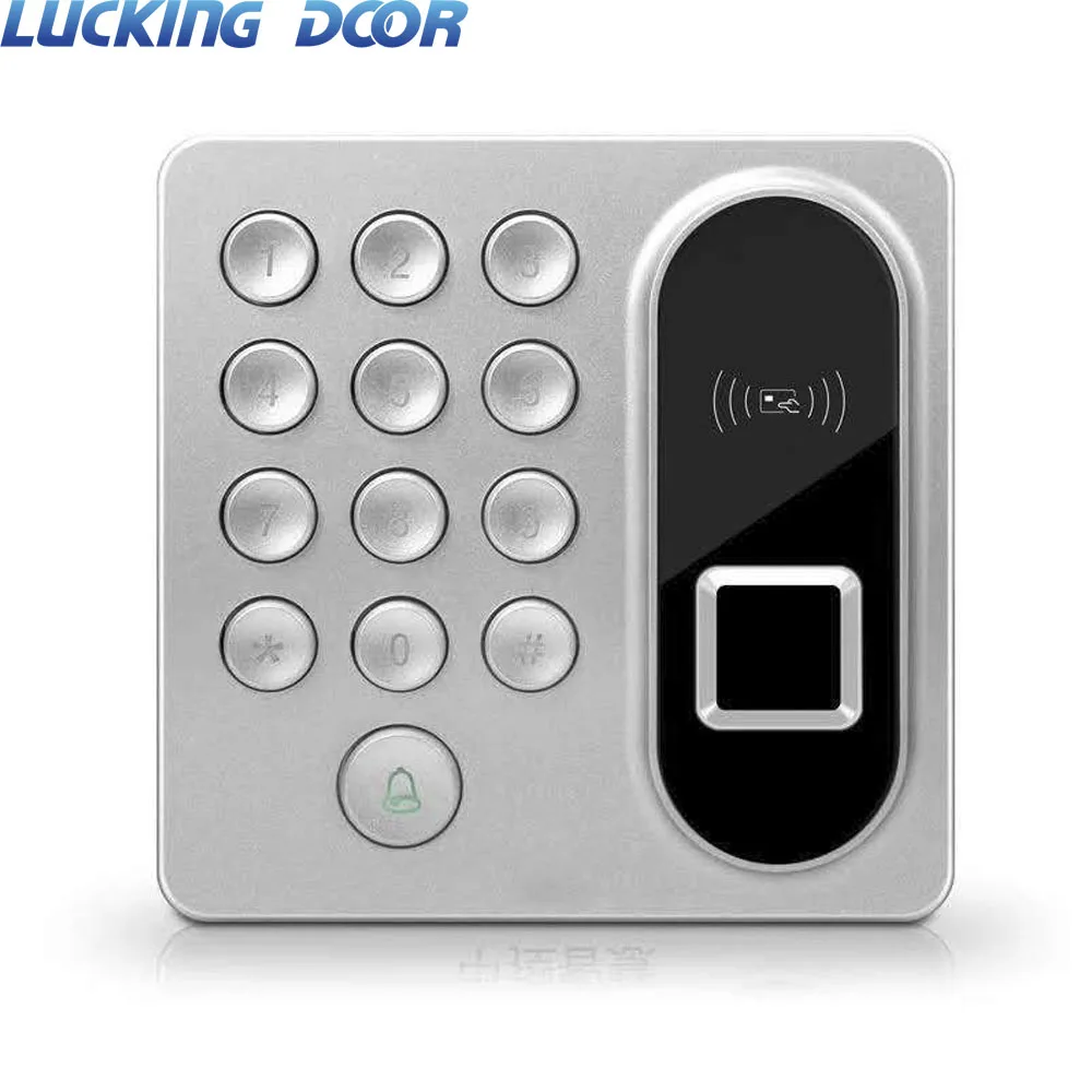 

Biometric Fingerprint Access Control 125KHZ Keypad Card Reader Door Lock System RFID 200 user