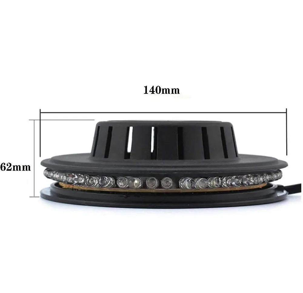 MINI UFO 48 LED Strobe STAGE Light ควบคุมเสียงหลากสีหมุนดิสโก้ปาร์ตี้ไฟสําหรับคริสต์มาส KTV พื้นหลัง Wall LIGHT