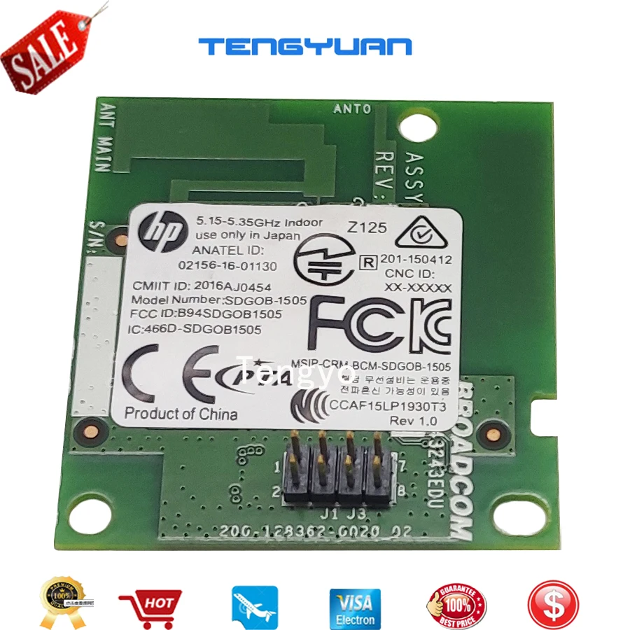 Wi-Fi board For HP LaserJet Pro M102w M101W M106W M104W M203DW M130FW M227FDW 0960-3662