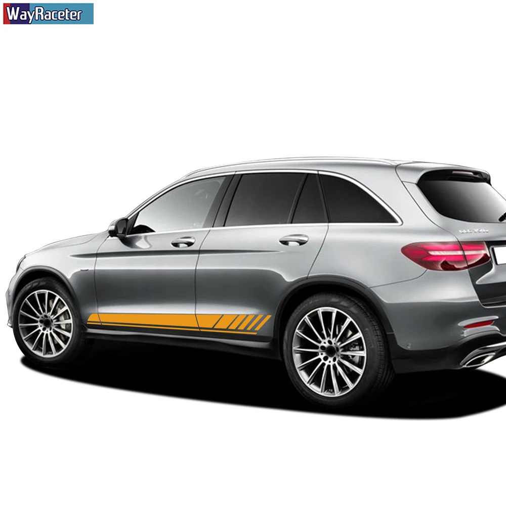 Edition 1 Side Stripes Skirt Sticker Decal For Mercedes Benz GLC Class X253 Coupe C253 GLC250 GLC300 GLC43 GLC63 AMG Accessories