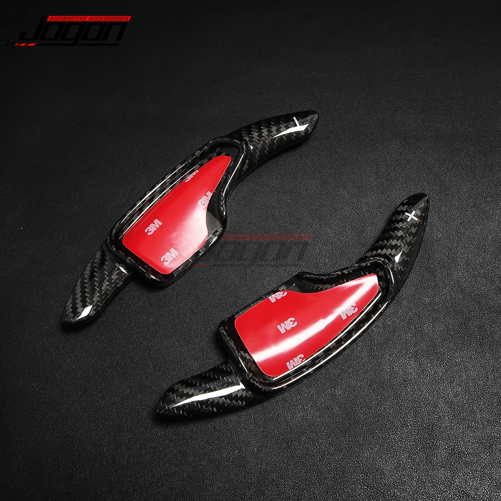 Carbon Fiber Steering Wheel Paddles Shifter Paddle For Chevrolet Camaro Corvette C7 2016 2017 2018 2019 Extensions Shift Trim