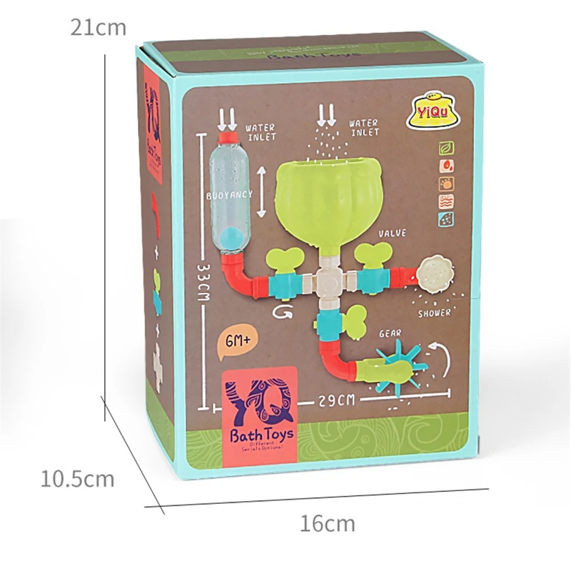 2021 새로운 파이프 아기 목욕 장난감 유아 목욕 장난감, 재미있는 위젯 어린이 목욕 장난감