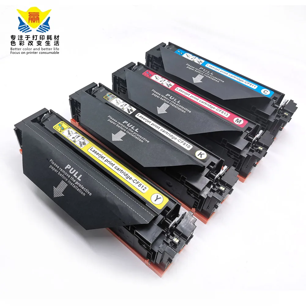 JIANYINGCHEN compatible toner cartridge large capacity CF510X CF513X for Color Laserjet M154A M154NW M180 M180N M181 CF510