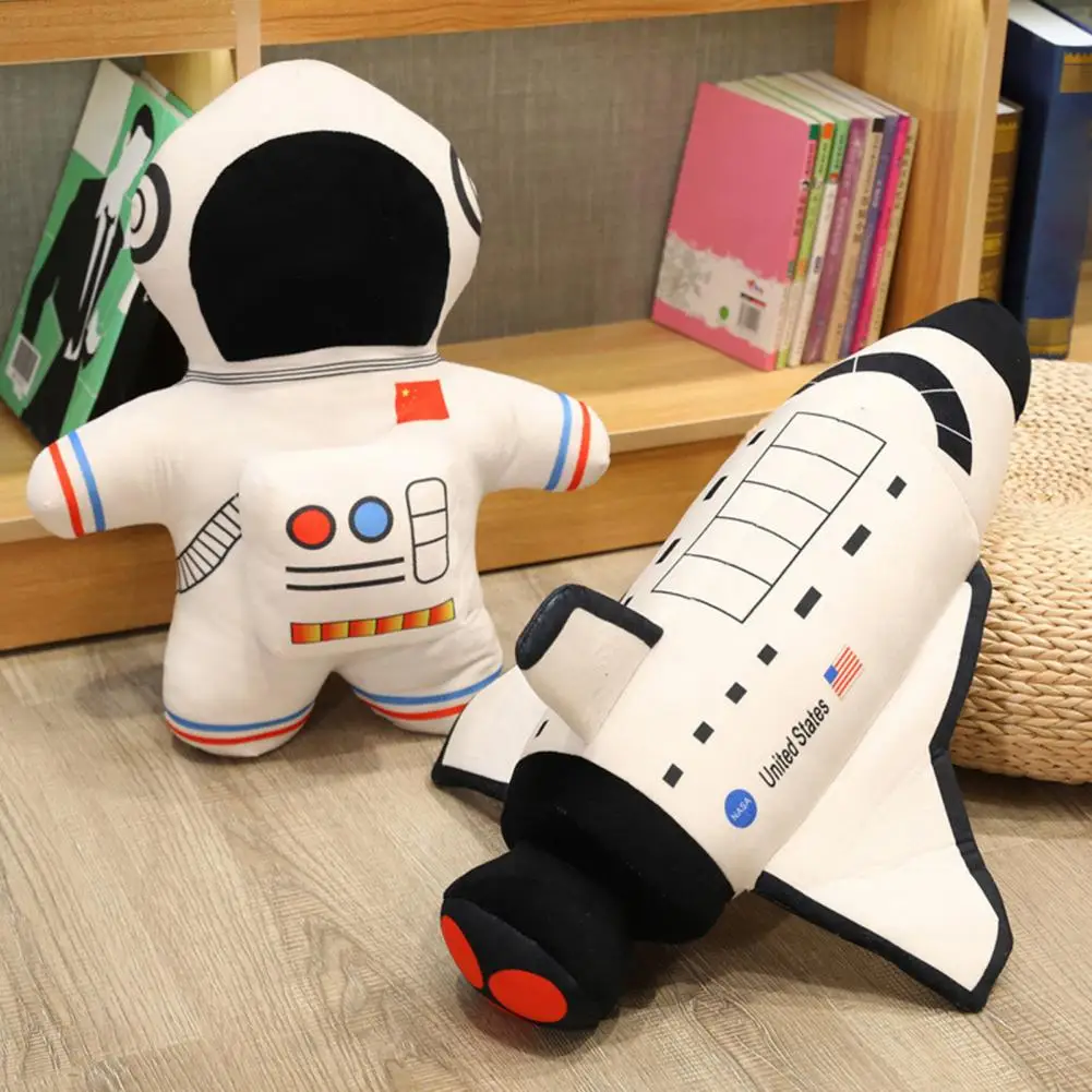 Bambola di peluche forma carina da collezione in cotone PP incorporato spazio astronauta farcito cuscino giocattolo regalo di compleanno per bambini bella decorazione domestica